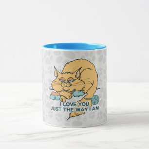 Taza Te amo como soy gato