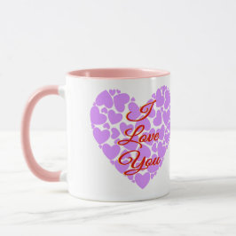 Taza Te Amo Corazones de San Valentín