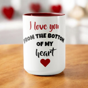 Taza Te amo desde el fondo de mi corazón
