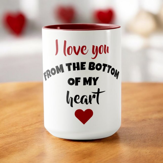 Taza Te amo desde el fondo de mi corazón (Subido por el creador)