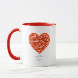 Taza Te amo desde el fondo de mi sistema cardiovascular