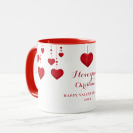 Taza Te Amo El día de San Valentín personalizado de los