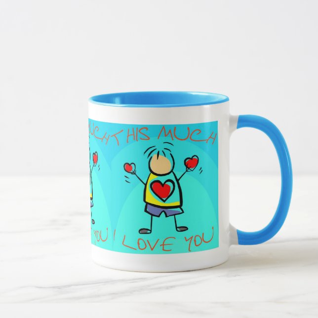 Taza Te amo este mucho (7) (Derecha)
