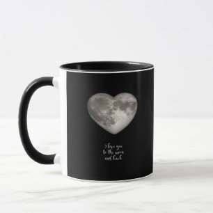 Taza Te Amo Hasta La Luna Y De Regreso Minimalista Limp