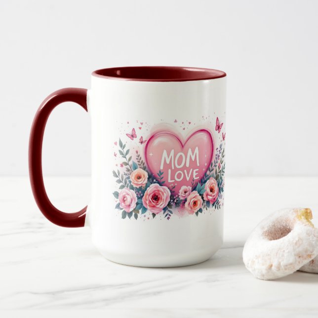 Taza Te amo mamá  (Con donut)