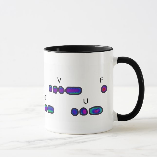 Taza TE AMO MAMA Código Psicodélico Mug (Derecha)