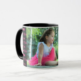 Taza Te amo mamá foto y Personalizado texto café negro 