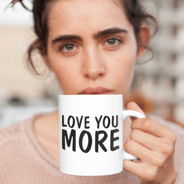 Taza TE AMO MÁS BROMAS DE CAFÉ románticos (Subido por el creador)