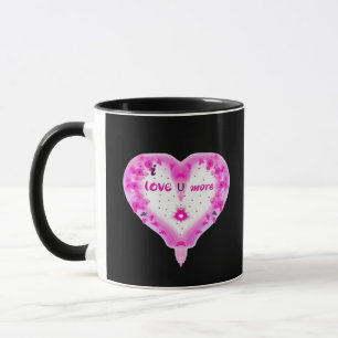 Taza Te Amo Más Corazón Rosa Romántico
