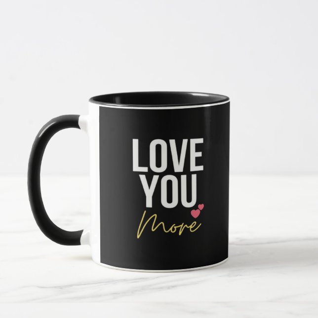 Taza Te Amo Más Estilo Elegante  (Izquierda)
