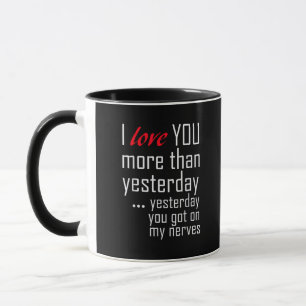Taza Te Amo Más Que Ayer Diseño Romántico