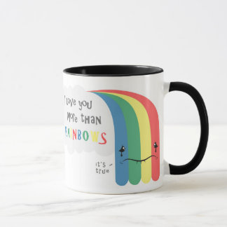 Taza Te amo más que los arco iris