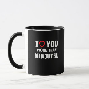 Taza Te Amo Más Que Ninjutsu Regalo Divertido Para Muje