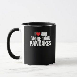 Taza Te Amo Más Que Panqueques Chistoso Cita Romántica
