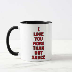 Taza Te Amo Más Que Salsa Picante Funny Valentines Ca