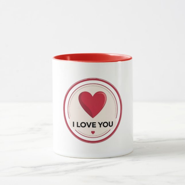 Taza Te Amo Mug Del Corazón (Centro)