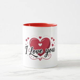 Taza Te Amo Mug Del Corazón