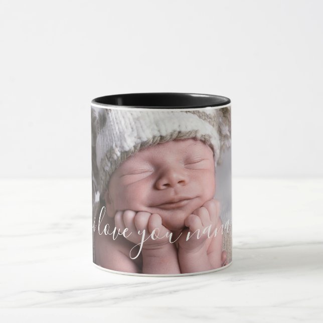 Taza Te Amo Nana Foto Personalizada (Centro)