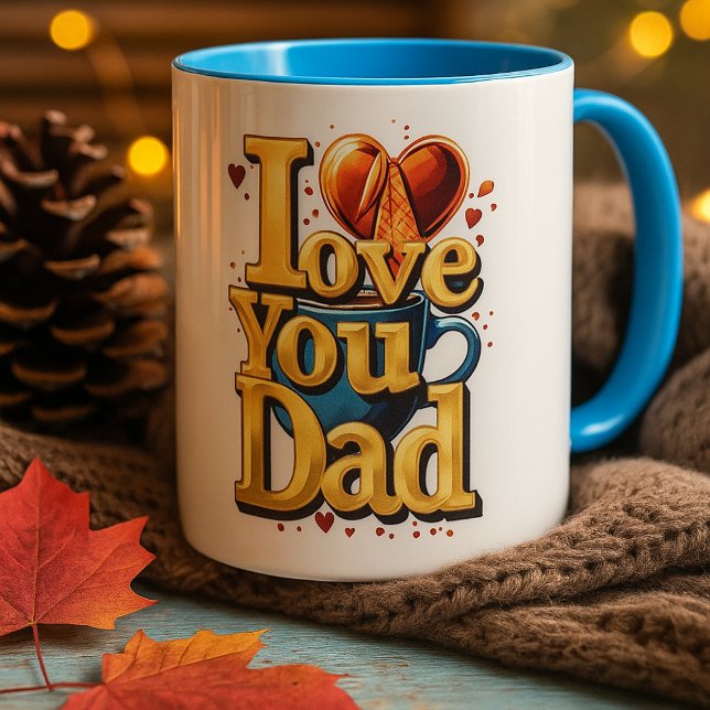 Taza Te amo papá" Mug - regalo perfecto para el día del (This "I Love You Dad" mug is a warm and heartfelt gift to show your love for your dad.)