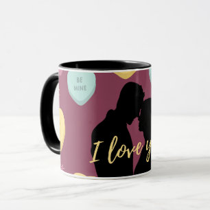 Taza Te Amo Pareja Candy Hearts