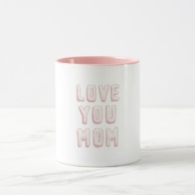 Taza Te Amo Rosa Mamá Día de la Madre (Centro)
