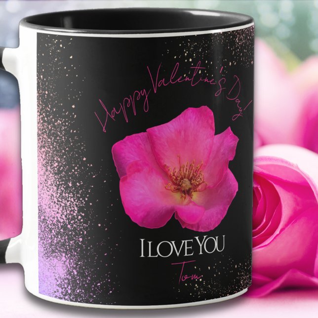 Taza Te Amo - Rosa - San Valentín Personalizado Moderno (Subido por el creador)