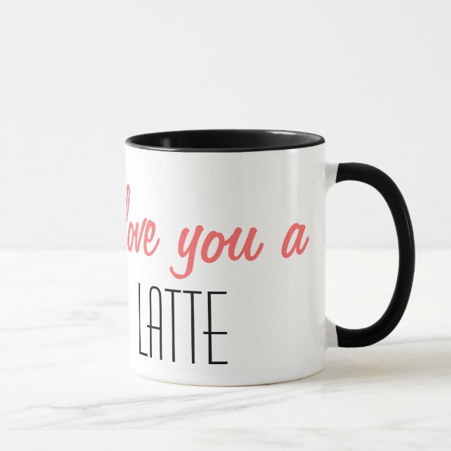 Taza te amo un latte (Derecha)