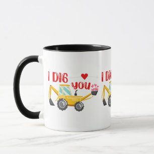 Taza Te Cavo Retroexcavadora San Valentín