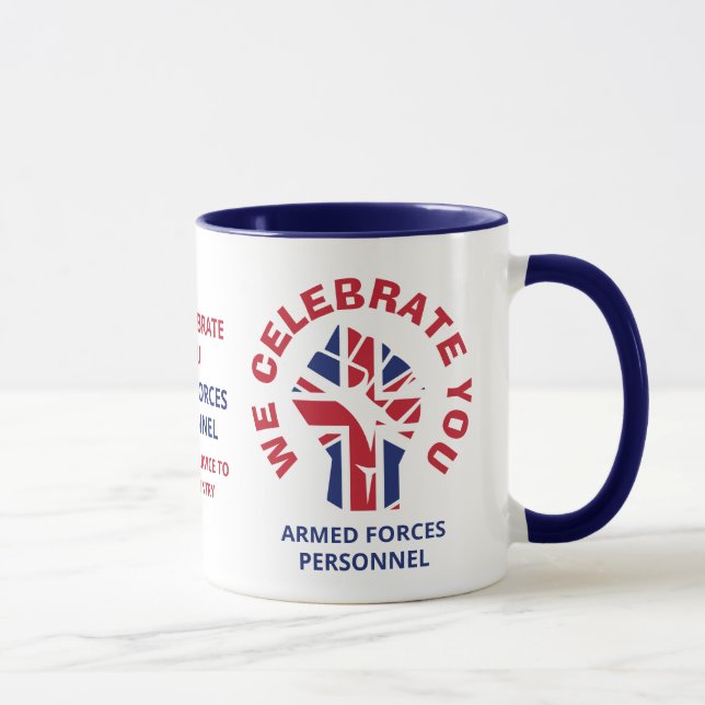 Taza TE CELEBRAMOS Patriótico Británico (Derecha)