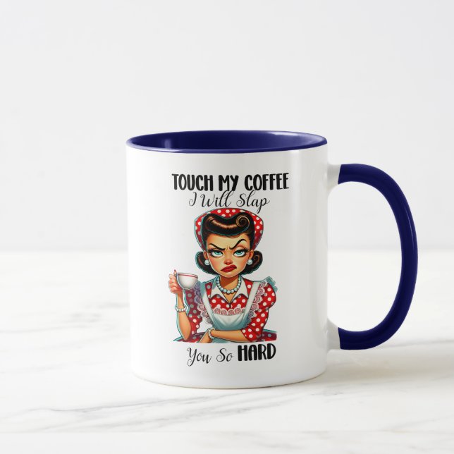 Taza Te daré una cachetada. (Derecha)