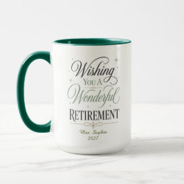 Taza Te Deseamos Un Maravilloso Jubilación Personalizad