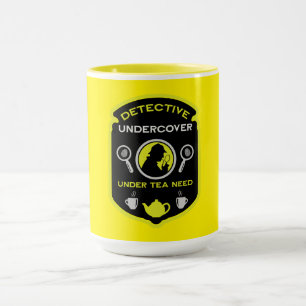 Taza Té divertidísimo tema de detectives