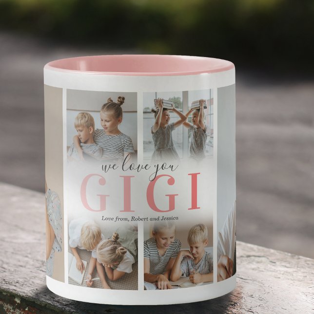 Taza Te Encantamos Gigi Collage de fotos Mug (Subido por el creador)