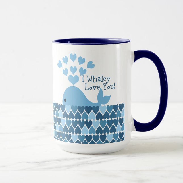 Taza ¡Te Quiero! Azul (Derecha)