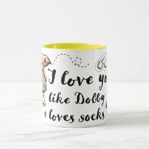 Taza Te quiero como Dobby quiere los calcetines