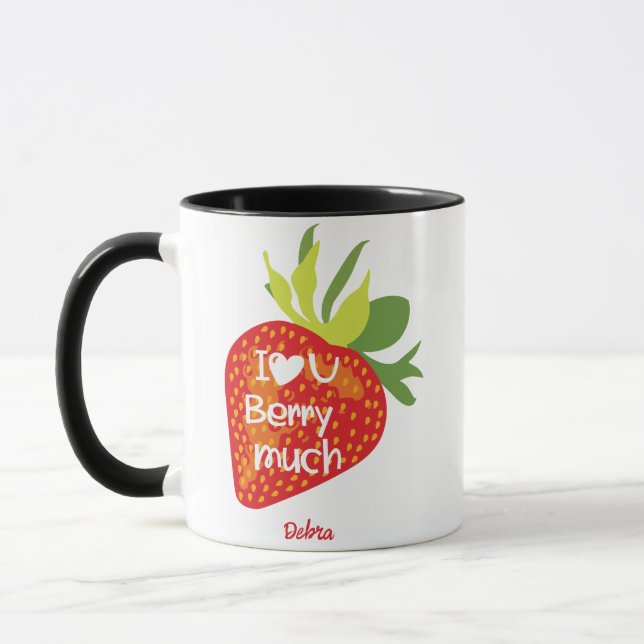 Taza Te quiero el día de San Valentín Strawberry (Izquierda)