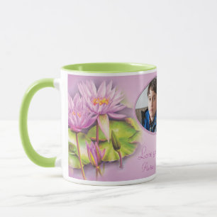 Taza Te quiero mamá/mamá agua lirio foto tonta