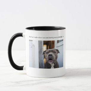Taza ¿Te vas del trabajo antes que yo?