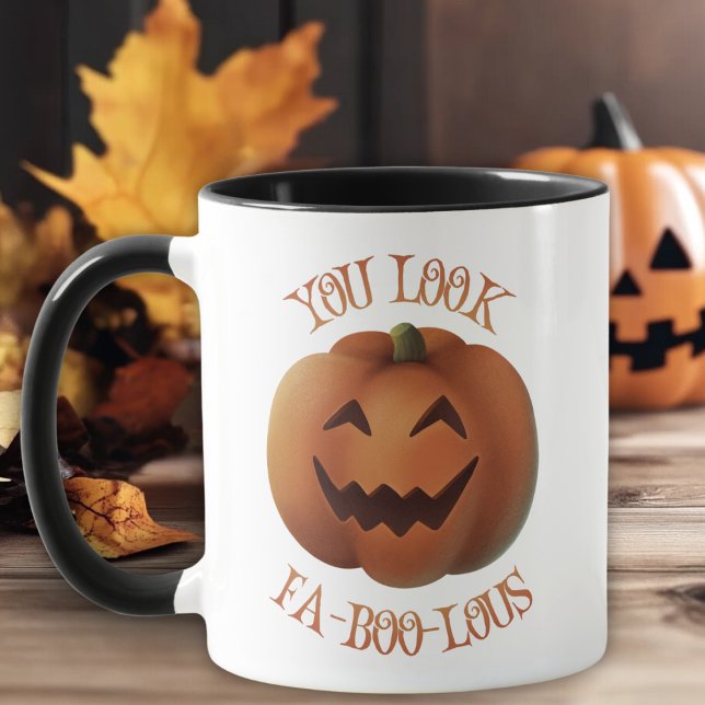 Taza Te ves FaBooLous Falloween (You Look FaBooLous Cute Halloween Mug)