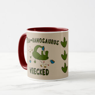 Taza Tea-ranosaurio destrozado