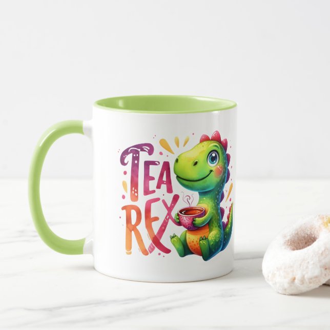 Taza Tea Rex Dinosaur (Con donut)