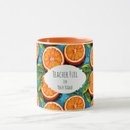 Taza Teacher Fuel Orange – Personalized Coffee Mug