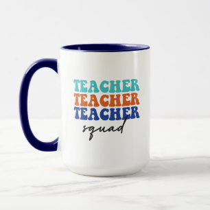 Taza Teacher Squad Wordart