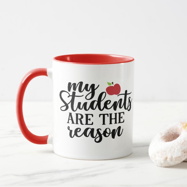 Taza #teacherlife | Mis estudiantes son la cita de la r (Con donut)