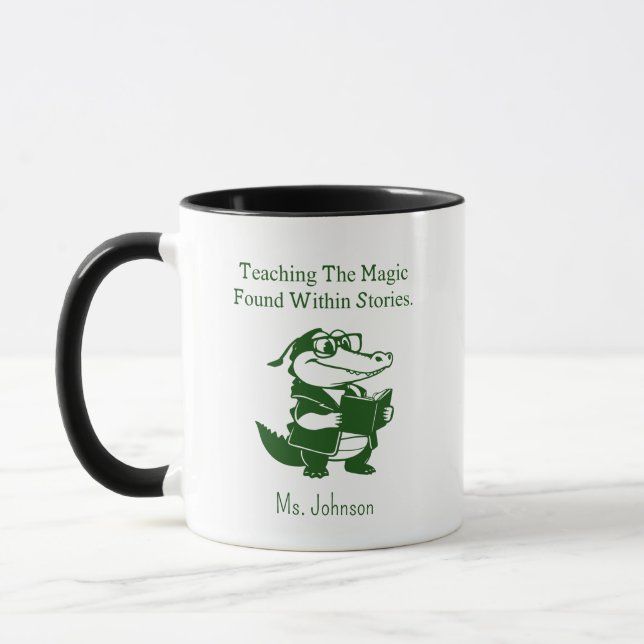 Taza Teaching Magic of Stories English Educator Design (Izquierda)
