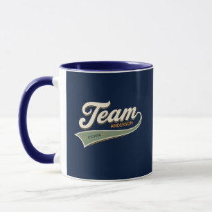 Taza Team family gathering cold sport logo 
