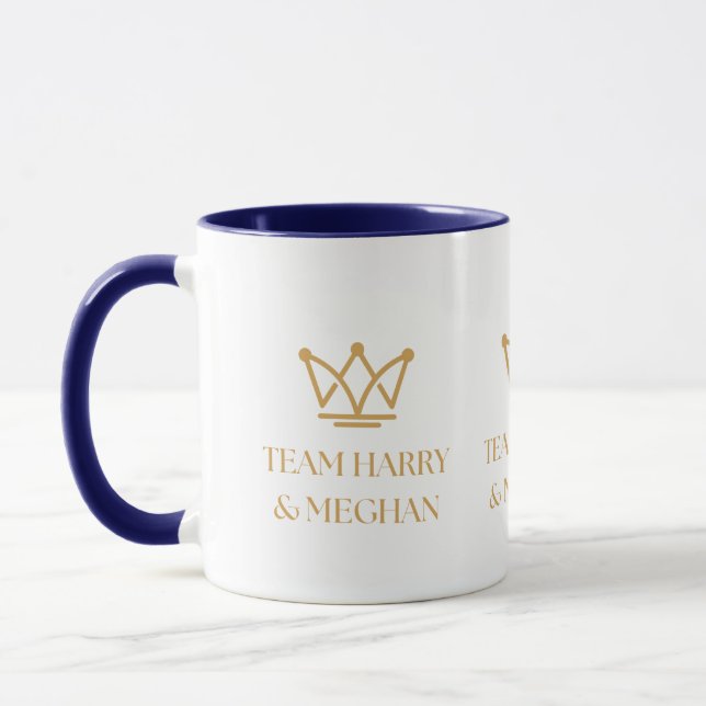 TAZA TEAM HARRY & MEGHAN CON GOLD CROWN (Izquierda)