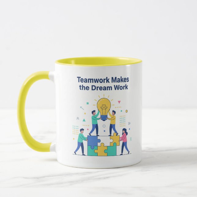 Taza Teamwork Makes the Dream Work Mug (Izquierda)