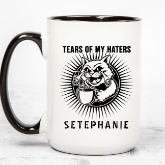 Taza Tears Of My Haters Mug, Funny Cats Mug, Haters