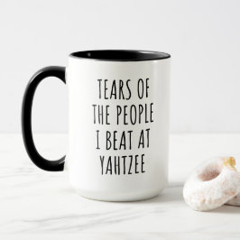 Taza Tears of the People I Beat at Yahtzee